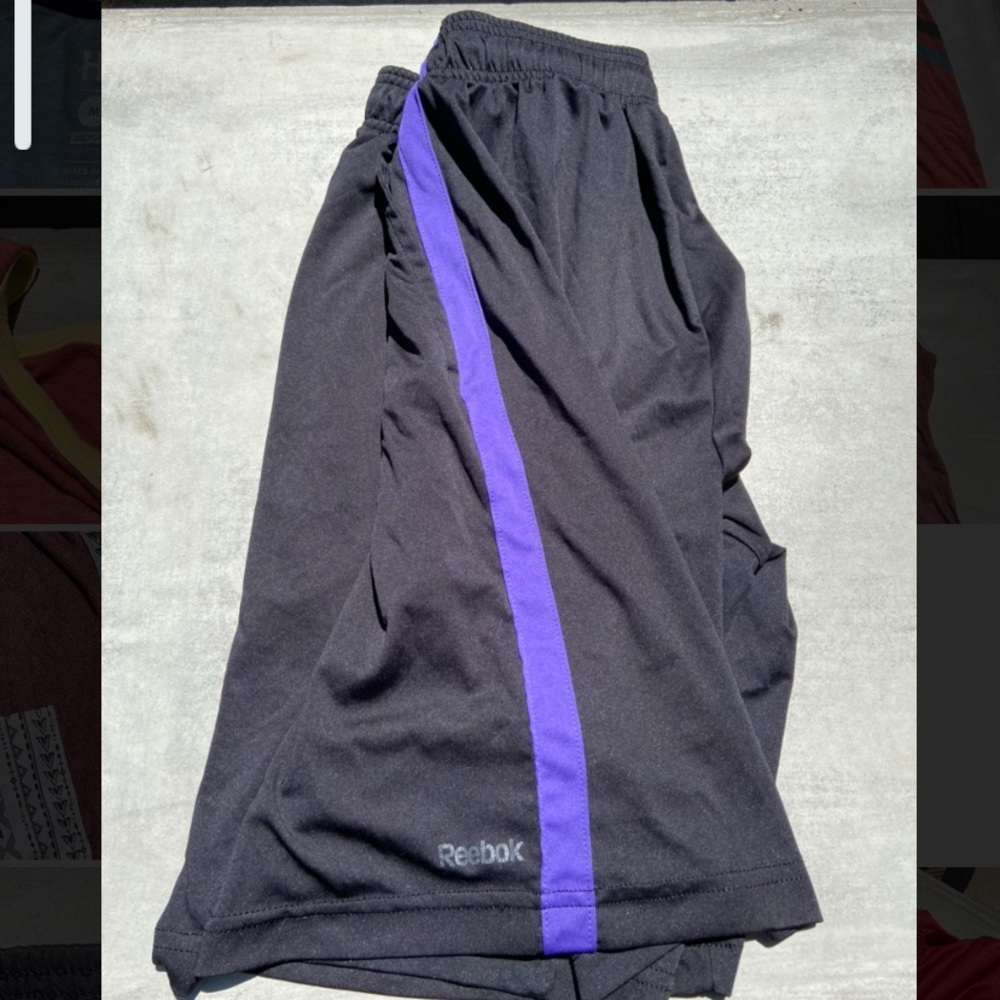 Reebok Active/Athletic Shorts - Black, Purple